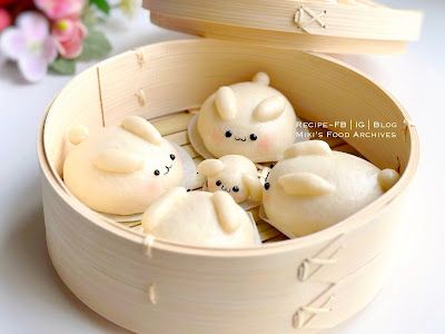 Asian Buns, Steam Buns Recipe, Aesthetic Desserts, Kid Friendly Snack, Bread Art, Steamed Buns, Asian Desserts, Baking Sweets, Cute Desserts