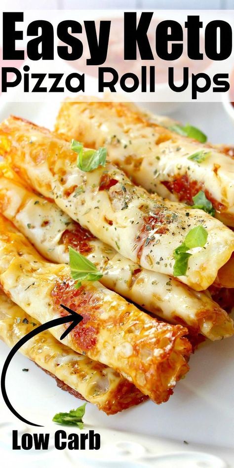 Keto Pizza Rolls, Pizza Roll Ups, Low Carb Appetizer, Makanan Rendah Kalori, Pizza Roll Up, Desayuno Keto, Pizza Roll, Keto Pizza, Resep Diet