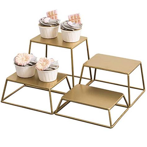 Food Display Stands, Appetizer Display, Dessert Buffet Table, Countertop Shelf, Kitchen Counter Organization, Dessert Items, Serving Stand, Table Food, Display Risers