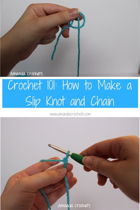 Crocheting Basics, Slip Knot Crochet, Crochet Start, Amanda Crochets, How To Start Crochet, Magic Circle Crochet, Crochet Chain Stitch, Crochet Bloggers, Crochet 101