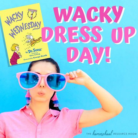 Dress up ideas for Wacky Wednesday Dress Wacky Day Schools, Wacky Wednesday Dress Up Ideas, Wacky Wednesday Ideas, Homeschool Motivation, Wacky Tacky Day, Wacky Day, Wacky Outfits, Tacky Day, Wednesday Ideas