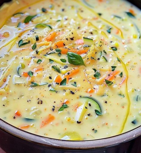 Low Calorie Recipes & Calorie Counting Support | Creamy Zucchini and Carrot Soup | Facebook Low Calorie Stew, Zucchini Soup Recipes, Mutton Curry Recipe, Creamy Zucchini, Zucchini Carrot, Carrot Soup Recipes, Ramen Dishes, Soup Ingredients, Zucchini Soup