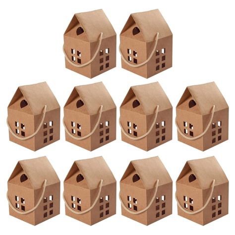 PRICES MAY VARY. House Shaped Candy Boxes Boxes Sweet Paper Treat Bags Chocolate Biscuits Case for Wedding Shower Birthday Party Supplies. Very suitable for holiday decoration, packaging, festival decoration. The design is novel and lovely, delicate and elegant to both adults and . Fine workmanship, and beautiful appearance ensure its popularity and practicality. This candy wrapping box will create an elegant and romantic atmosphere. Very suitable as a box to save your special to your friends an Cookie Gift Packaging, Diy Christmas Cookies, Kraft Paper Packaging, Sweet Paper, Paper Candy, Christmas Party Favors, Package Box, Holiday Candy, Paper Gift Box