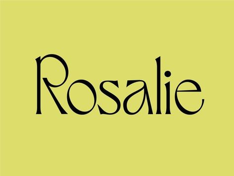 Rosalie by Ross Bruggink on Dribbble | art nouveau logotype serif type typeface typography #typeface #logotype #typography Architectural Branding, Inspiration Typographie, Unique Typography, Type Inspiration, Font Inspiration, Design Jobs, Typography Letters, Minimalist Logo Design, Typography Inspiration