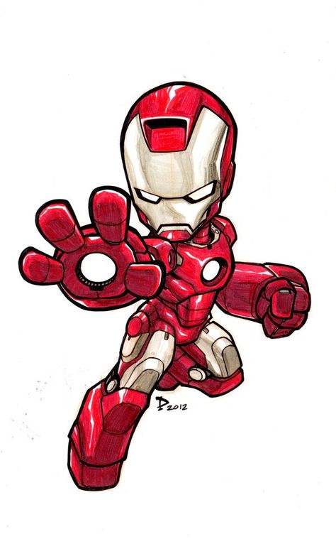 Sketchbook _ IronMan by thekidKaos on @DeviantArt Iron Man Chibi, Ink Practice, Chibi Marvel, Marvel Drawings, Tattoo Sketch, Chibi Characters, Chibi Drawings, Marvel Wallpaper, Superhero Art