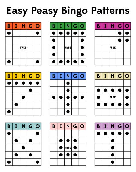 Bingo Game Patterns - 12 Free PDF Printables | Printablee Bingo Prize Ideas, 2024 Bingo, Bingo Story, Bingo Design, Bingo Balls, Custom Bingo Cards, Bingo Books, Bingo Patterns, Road Trip Bingo