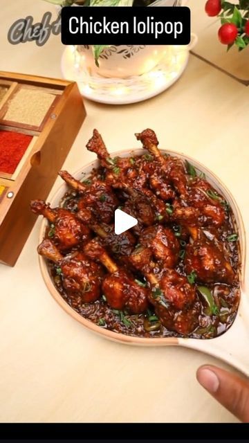 AR AR on Instagram: "Ingredients for making Chicken Lollipops 🤩🤩⬇️
Chicken Lollipops Marination 🔥
Chicken Lollipops - 500gms
Eggs - 1
Turmeric Powder - 1/2 tsp
Black Pepper Powder - 1/2 tsp
Garam Masala - 1/2 tsp
Red Chilli Powder - 1 tsp
Salt - 1 tsp
Corn flour - 2 tbsp
Oil - for frying
.
For making chicken Lollipops Gravy ⬇️🔥
Oil - 2 tbsp
Ginger - 1 tsp
Garlic - 2 tsp
Onion - 1
Capsicum - 1
Soya Sauce - 1 tbsp
Green Chilli Sauce - 2 tbsp
Red Chilli Sauce - 2 tbsp
Vinegar - 1 tbsp
Corn Slurry - 1 cup
Salt - 1 tsp
( add a pinch of Ajinomoto for more flavour)
.
Thanks for watching ❤️ if you enjoyed watching this Chicken Lollipops Recipe then do follow us...#reels #viral #trending #foodlover #food #reelschallenge #foodie #chicken #chickenlolipop #restaurant #chikendinner" Chicken Lolipop Recipes, Chicken Lollipops Recipe, Lollipops Recipe, Red Chilli Sauce, Green Chilli Sauce, Lollipop Recipe, Making Chicken, Chicken Lollipops, Red Chilli Powder