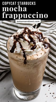 Starbucks Mocha Frappuccino Recipe, Mocha Frappuccino Recipe, Lemon Zest Recipes, Jura Coffee, Chocolate Granola Recipe, Mocha Frappe Recipe, Starbies Drinks, Blend Jet, Homemade Mocha