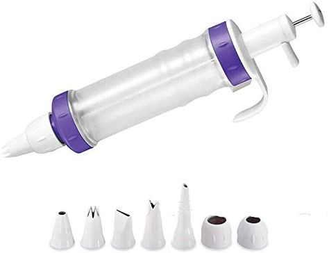 Cake Decorating Pen + 7 Pieces Icing Decoration Tips Dessert Decorator Piping Cream Plastic Nozzles Decorator Pastry ... Icing Tools, Wilton Tips, Sour Cream Pound Cake, Icing Design, Baking Games, Cake Decorating Kits, Buy Cake, Tool Cake, Piping Icing