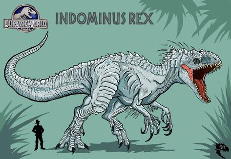 Jurassic World - Indominus Rex by WretchedSpawn2012 on DeviantArt Hybrid Dinosaurs, Dinosaur Hybrids, Jurassic World Hybrid, Dino Wallpaper, Jurassic World Indominus Rex, Solgaleo Pokemon, Dinosaur Sketch, Indominus Rex, Dinosaur Drawing