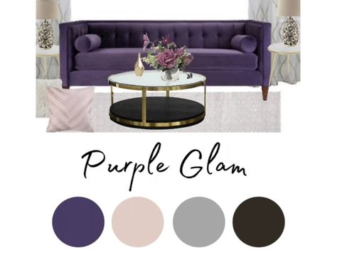 Purple Living Room Color Scheme, Purple Interior Design Living Room, Purple Sofa Living Room Ideas, Purple Sofa Living Room, Purple And Grey Living Room, Purple Living Room Ideas, Purple Interior Design, Purple Living Room, Color Consultation