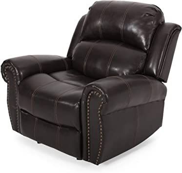 Christopher Knight Home Gavin Bonded Leather Gliding Recliner, Brown Club Chairs Living Room, Upholstered Settee, Recliner Chairs, Leather Recliner Chair, Glider Recliner, Chair Furniture, Leather Lounge Chair, Christopher Knight, Leather Lounge