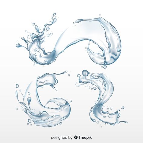 Water Related Tattoos, Water Tattoo Ideas, Water Sketch, Shape Of Water, Water Shape, Water Texture, Tattoo Water, Water Tattoo, Water Movement