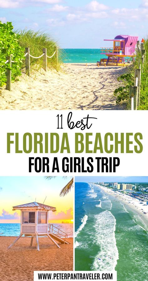 11 Best Florida Beaches for a Girls Trip Florida Vacation Destinations, Best Florida Beaches, Best Places In Florida, Best Beaches In Florida, Girls Trip Destinations, Beaches In Florida, Best Beach In Florida, Girls Beach Trip, Relaxing On The Beach