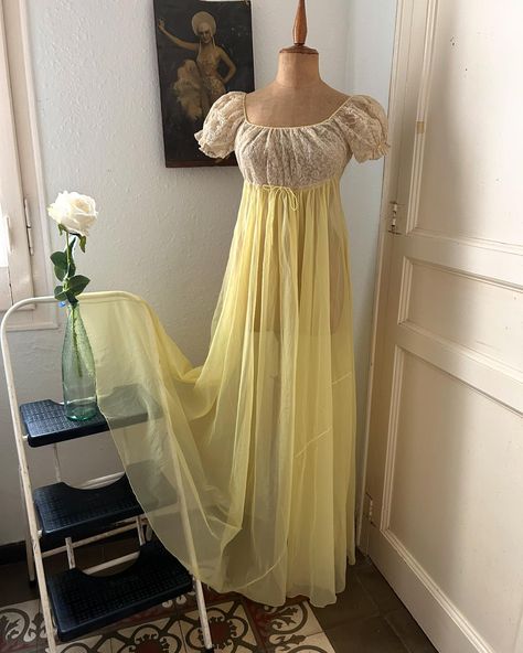 Beautiful goddess fairy nightgowns coming to Etsy today! #vintagenightgown #greciangoddess #fairyprincess #vintagelingerie #vintageboudoir #vintagebride #dovimabcn #etsyvintageshop #vintagegiftforher #ethereal Beautiful Nightgown, Empire Waist Maxi, Grecian Goddess, Vintage Nightgown, Beautiful Goddess, Women's Nightgowns, Fairy Princesses, Vintage Bride, The 50s