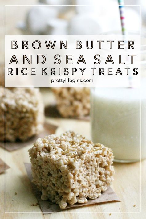 Brown Butter Rice Krispie Treats, Brown Butter Rice, Krispie Treats Recipe, Rice Recipes For Dinner, Krispy Treats, Rice Krispy, Pretty Life, Butter Rice, Rice Crispy Treats