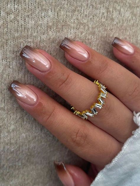 Wife Nails, Nails Collection, Brown Nails Design, Nagellack Trends, Chrome Nails Designs, Nagel Tips, Christmas Gel Nails, Summery Nails, Work Nails