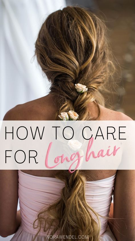 If you have or want really long hair, you have to learn to care for it properly. Hair care is even more important for long AF hair. #haircare #longhair #lushhair #howtotakecareofhair Hair Routine For Long Hair, How To Care For Long Hair, How To Keep Long Hair Healthy, How To Take Care Of Long Hair, Long Hair Products, Tips For Long Hair, Caring For Super Long Hair, Thicker Stronger Hair, Long Hair Care