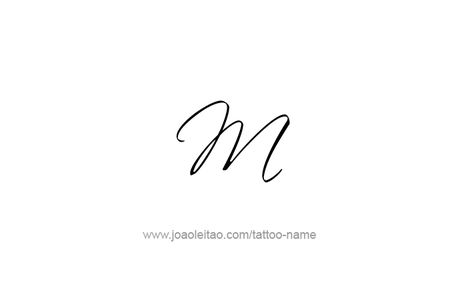 Tattoo Design Roman Numeral M (1000) M Script Tattoo, M M Tattoo Ideas, M M Tattoo, Initial M Tattoo, Mia Tattoo Name, M&m Tattoo, M Font Design, M Tattoo Design, Cursive M Tattoo