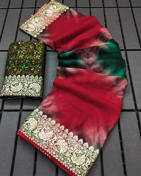 *WHEN U WANT TO TAKE A BREAK FROM THE WORLD AND JUST BE YOURSELF,WEAR A SAREE* WhatsApp 6377811829 Pure SOFT and SELF weaved Russian cotton silk saree with beautiful kashmiri Khadi weaving pallu and zari weaved border with Vijaya lace piping…: Kashmiri kadhai weaved Blouse Giving a Glance for Jaipur Shibori Dyeing 👚 Shibori Dyeing, Just Be Yourself, Alaska Fashion, Fashion Sarees, Shibori Dye, Cotton Silk Saree, Just Be You, Chiffon Saree, Soft Silk Sarees