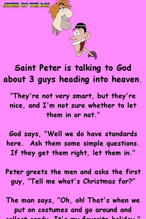 Talking To God, Easter Jokes, Jokes Of The Day, Clean Funny Jokes, Simple Questions, Saint Peter, Clean Jokes, What Is Christmas, God Says