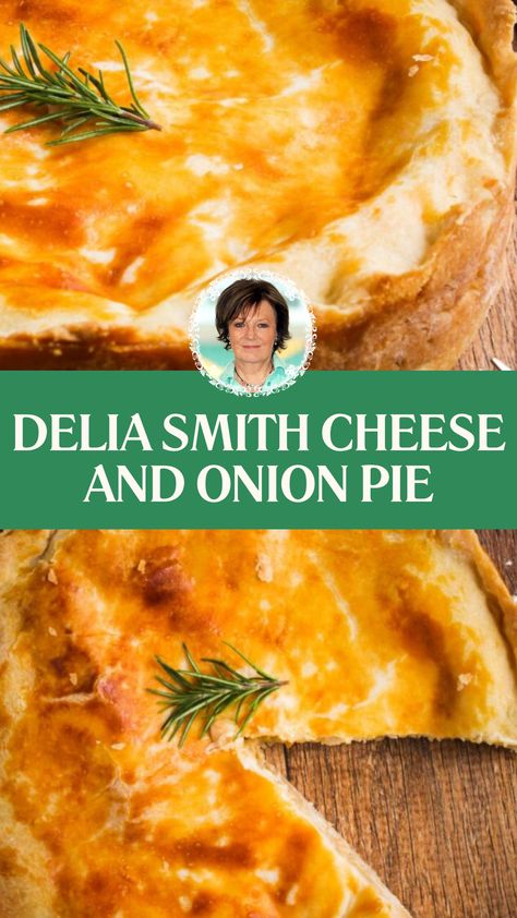 Delia Smith Cheese And Onion Pie Cheese And Onion Pie Recipe, Cheese And Onion Pie English, Onion Pie Recipe, Cheese And Potato Pie, Crazy Pizza, British Pie, Cheese And Onion Pie, English Dishes, Cheese Pie Recipe