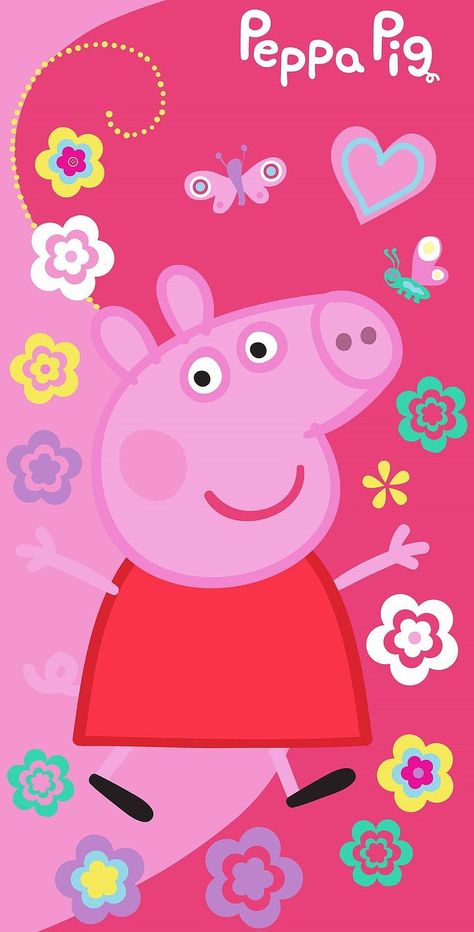 Wallpaper Wa Iphone Wallpapers Default, Peppa Pig Background, Peppa Pig Imagenes, Peppa Pig House, Peppa Pig Wallpaper, Light Purple Wallpaper, Peppa Pig Family, Peppa Pig Toys, Pig Wallpaper