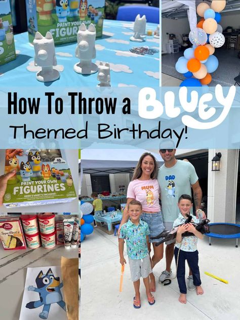 Bluey Birthday Punch, Bluey Birthday On A Budget, Bluey Birthday Party Ideas Activities, Bluey Birthday Party 5, Bluey Outdoor Birthday Party, Bluey Birthday Party On A Budget, Two Bluey Birthday Party, Toddler Bluey Birthday, 4 Year Birthday Party Games