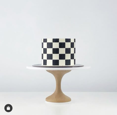 Black And White Checkered Cake, Checkered Smash Cake, Bad Two The Bone Cake, Checkered Birthday Cake, Chess Party, Motocross Birthday Party, Checkered Cake, Dude Birthday, Party Food Bars