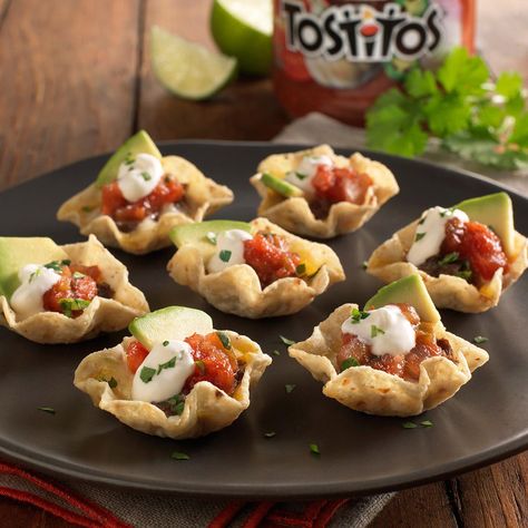 Tostitos Scoops Appetizers, Tostitos Recipes, Tostitos Scoops, Tapas Recipes, Taco Night, Weekly Specials, First Bite, Refried Beans, Appetizers Easy