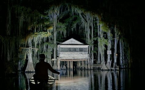 This Spooky Cabin in Caddo Lake Is a House Worth Haunting Spooky Cabin, Enchanted April, Haunted Towns, Caddo Lake, Parks And Recs, Texas Monthly, Texas Country, Texas Towns, Texas History