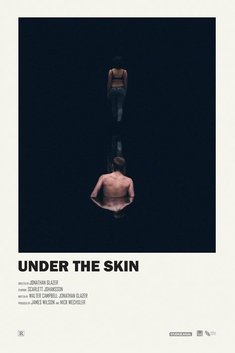 Under the Skin (2013) Under The Skin Movie, Fan Poster, Under The Skin, Film Poster Design, Retro Film, Movie Poster Wall, Movie Shots, Minimal Movie Posters, Cinema Posters