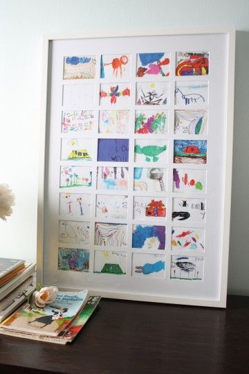 My next project. Scanning kids art projects and putting in a frame... For the playroom Kids Art Collage, Studio Seni, Displaying Kids Artwork, Art Display Kids, Kids Artwork, Custom Picture Frame, Artwork Display, Childrens Art, Kids Playroom