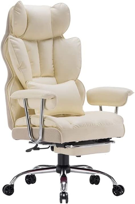 Beige Office, Rolling Chair, Interior Architecture Drawing, Comfortable Office Chair, Furniture Details Design, Leg Rest, Tall People, Bedroom Items, Executive Office Chairs