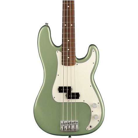 Green Bass Guitar, Ear Monitors, Pretty Guitars, Fender Precision Bass, Guitar Ideas, Electric Guitar Design, All About That Bass, Guitar Obsession, Guitar Center