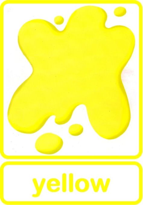 Colours Flashcards, Colours Name For Kids, Y Is For Yellow, Color Flashcards, Preschool Colors, Preschool Activities Toddler, Alphabet Worksheets Preschool, English Worksheets For Kids, Flashcards For Kids