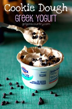 Recipes Using Greek Yogurt, Cookie Dough Greek Yogurt, Plain Greek Yogurt Recipes, Greek Yogurt Recipes Dessert, Greek Yogurt Cookie Dough, Greek Yogurt Cookies, Greek Yogurt Snacks, Cookie Dough Yogurt, Yogurt Dessert Recipes