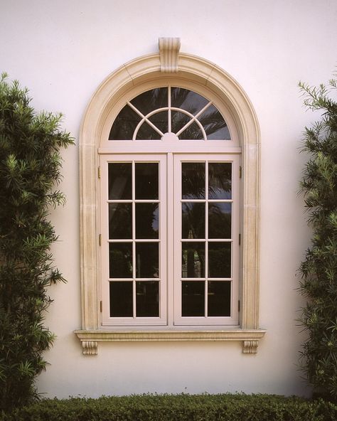 French Windows Exterior, Neoclassic Architecture, Wooden Window Design, Neoclassical House, Modern Contemporary House Plans, Impact Doors, House Window Design, Wooden Front Door Design, Impact Windows