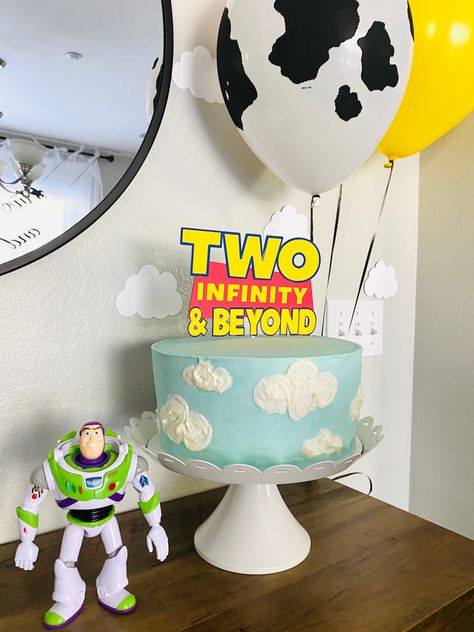 Sunshine Birthday Invitation, Buzz Lightyear Birthday Party, Toy Story Birthday Cake, Buzz Lightyear Birthday, Toy Story Party Decorations, 2nd Birthday Party For Boys, 2nd Birthday Boys, Toy Story Theme, Second Birthday Ideas