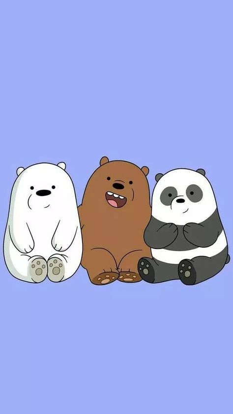 We Bare Bears Wallpapers, Ice Bears, Cute Panda Wallpaper, Wallpaper Tumblr, We Bear, Funny Wallpaper, We Bare Bears, Bare Bears, Wallpapers Iphone