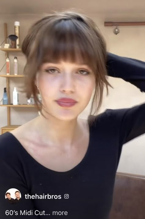 1960s Fringe Hair, 1960s Haircut, Hair Cuts Oval Face, Bang Inspo, Alexa Chung Hair, Bangs Inspo, Bangs Styles, Haircuts 2024, 1960s Hair