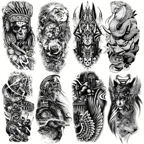 Line Art Tattoos Men, Art Tattoos Men, Tattoos Men Leg, Indian Tattoo Design, Nails 2023 Pedicure, 2023 Pedicure, Full Leg Tattoos, Skull Sleeve Tattoos, Back Shoulder Tattoos