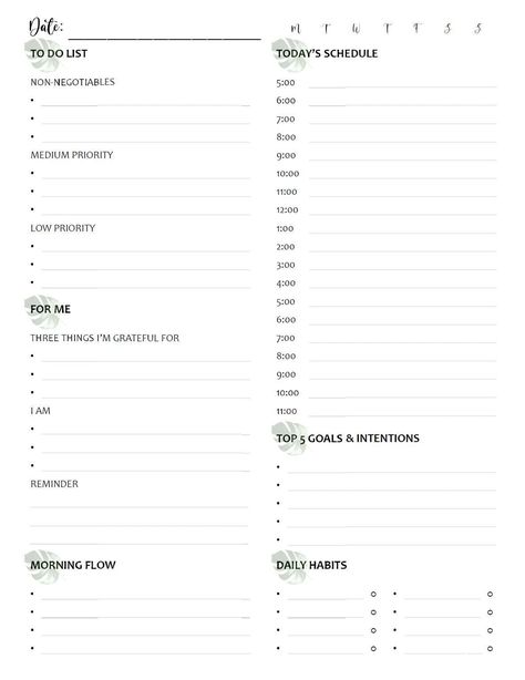 morning habit tracker printable Habit Builder, Habit Tracker Printable Monthly, Habit Tracker Weekly, Morning Flow, Weekly And Monthly Planner, Undated Calendar, Habit Tracker Bullet Journal, Habit Tracker Printable, Goal List