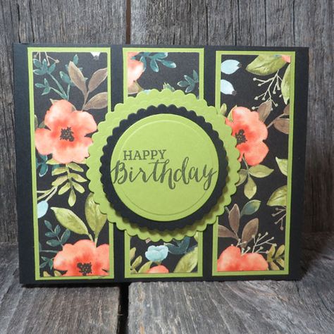 Designer Paper Cards, Bday Cards, Birthday Cards For Women, Cricut Cards, Making Greeting Cards, Birthday Cards Diy, Stamping Up Cards, Happy Birthday Card, Handmade Birthday Cards