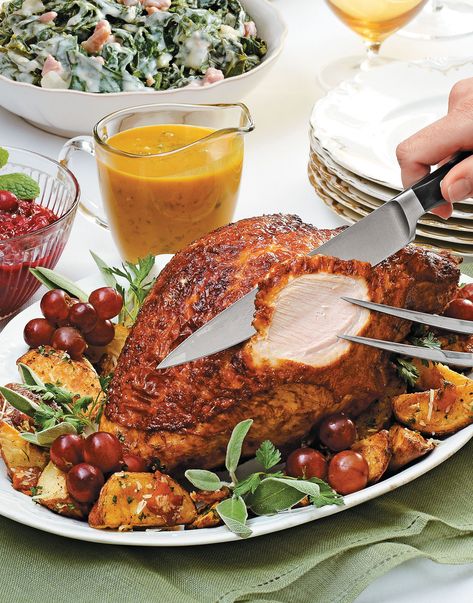 Deep-Fried Turkey Breast with bourbon chowchow Recipe Deep Fried Turkey Breast Recipes, Chowchow Recipe, Deep Fried Turkey Breast, Fried Turkey Breast, Preparing A Turkey, Deep Fried Turkey, Turkey Fryer, Turkey Breast Recipe, Fried Turkey