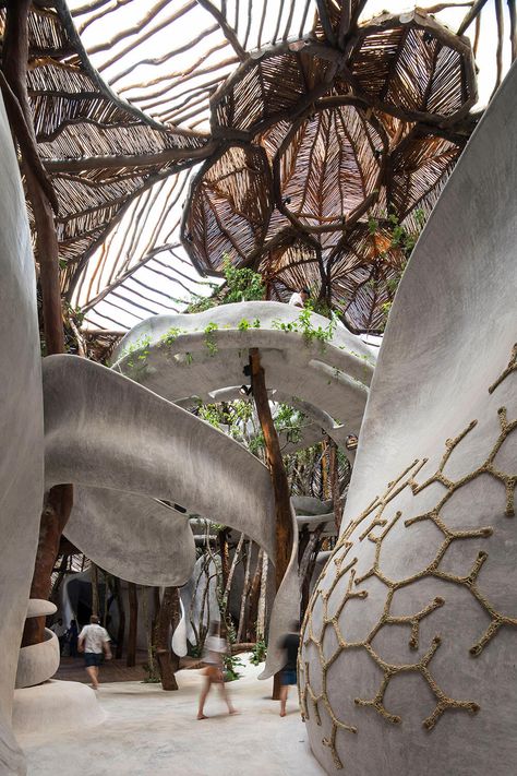 Azulik Tulum, Biophilic Design, Organic Architecture, Earthship, Tulum Mexico, Sustainable Architecture, Architectural Inspiration, Interior Architecture Design, Tulum