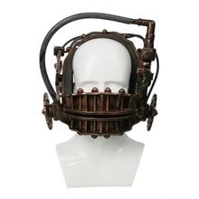 Xcoser SAW Reverse Bear Trap Bronze Soft Resin Mask The Jaw Trap Horror Movie SAW Franchise Trap Halloween Mask Cosplay Props(China) Jill Tuck, Saw Cosplay, Saw Halloween Costume, Reverse Bear Trap, Saw Halloween, Saw Traps, Bear Trap, Amanda Young, Cosplay Helmet