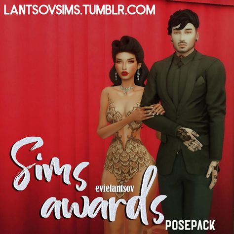 Sims awards - posepack | Lantsov sims | evielantsov on IG on Patreon Sims 4 Patreon, 4 Poses, Hi Babe, Prom Poses, Sims 4 Gameplay, Sims Hair, Sims 4 Clothing, The Sims4, Sims 4 Custom Content