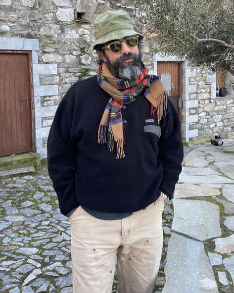 Eclectic Grandpa Mens Fashion, Patagonia Outfit Mens, Grandpa Outfit Men, Fisherman Style, Grandpa Style, Mens Outfit Inspiration, Discovery Call, Men Fashion Casual Outfits, Streetwear Men Outfits