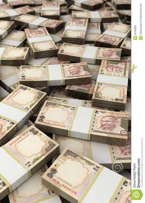 stacks rupee | Stack of Indian Rupee (computer generated image). 500 Rupees Note Bundle, Rupees Indian Money, Money Images Cash Indian, Indian Rupee, Indian Currency, Money Attraction, Money Manifest, Money Wallpaper, Financial Quotes